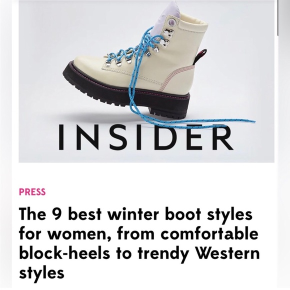 NWOB Larrodue Jordan Boot in Ivory Violet - Picture 2 of 15